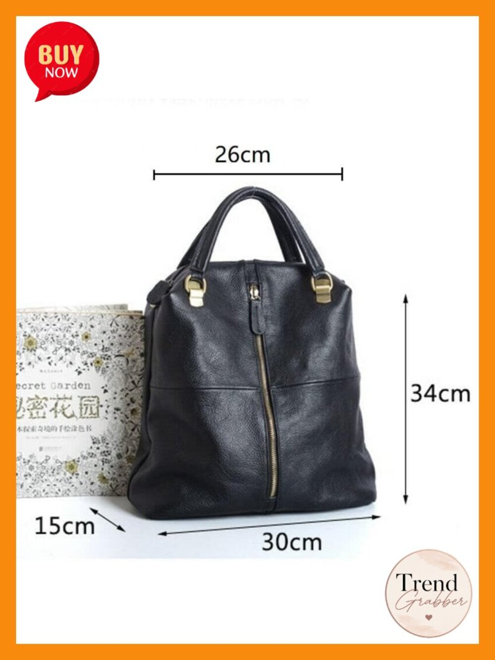 Genuine Leather Backpack Purse Women Laptop Crossbody Shoulder Bag - Picture 2 of 6